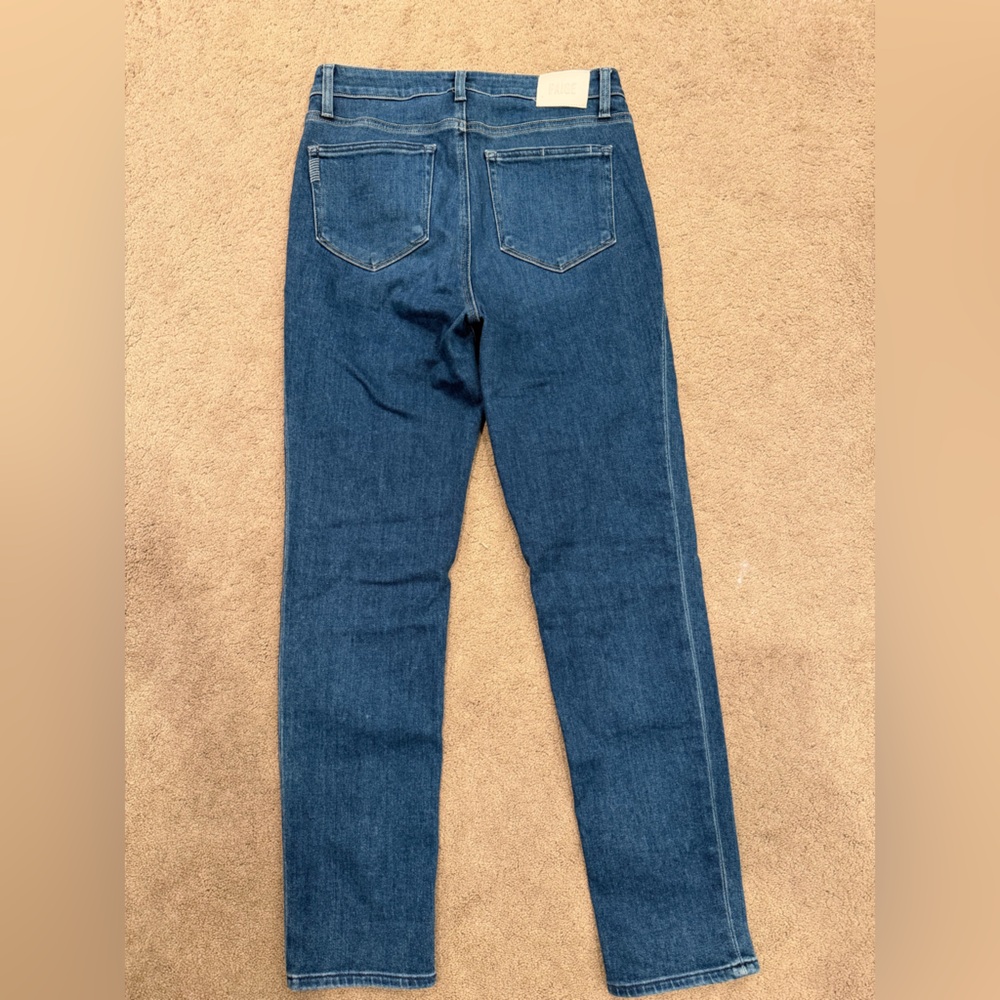 PAIGE Women's Skinny Jeans in Medium Wash Blue - Picture 4 of 6
